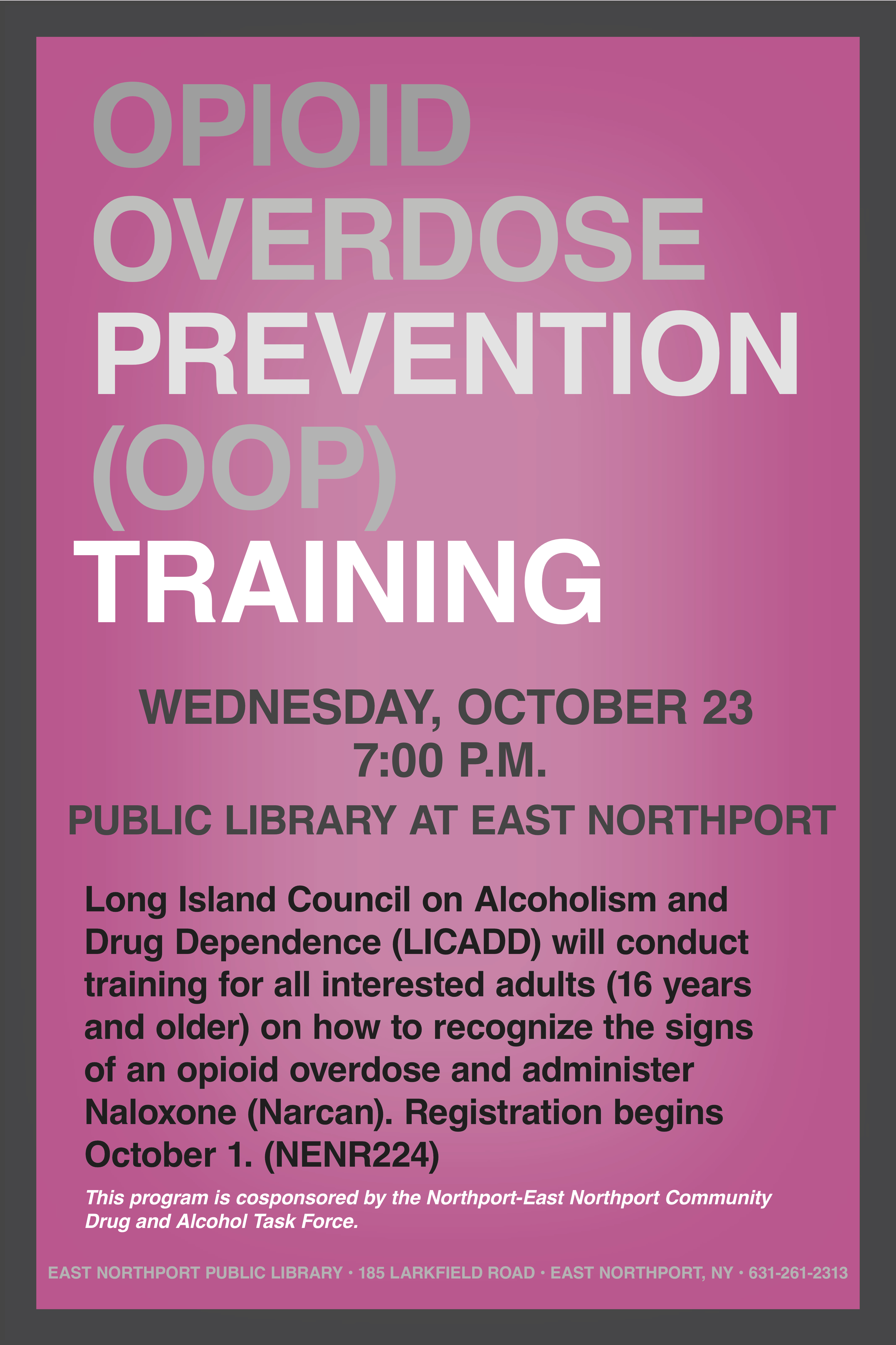 Opioid Overdose Prevention Training