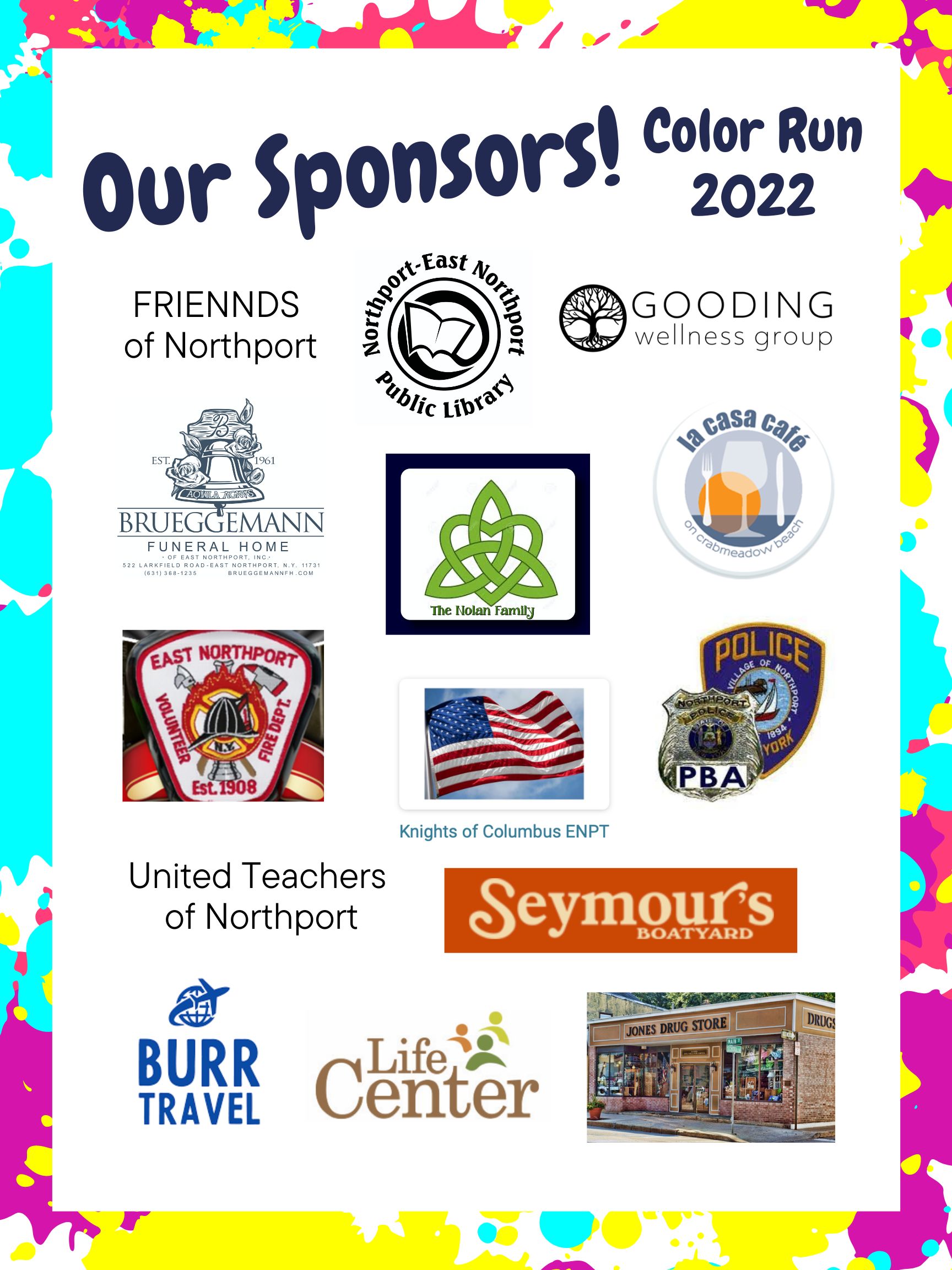 2022 Color Run Sponsors