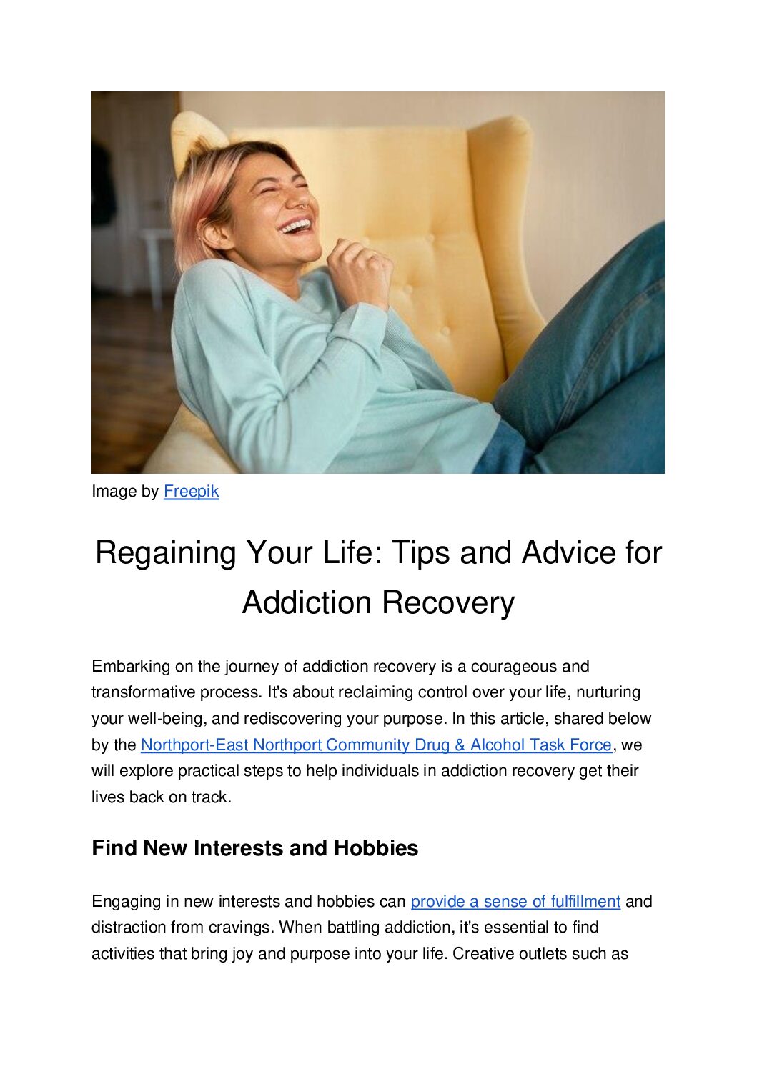 Regaining Your Life: Tips & Advice for Addiction Recovery