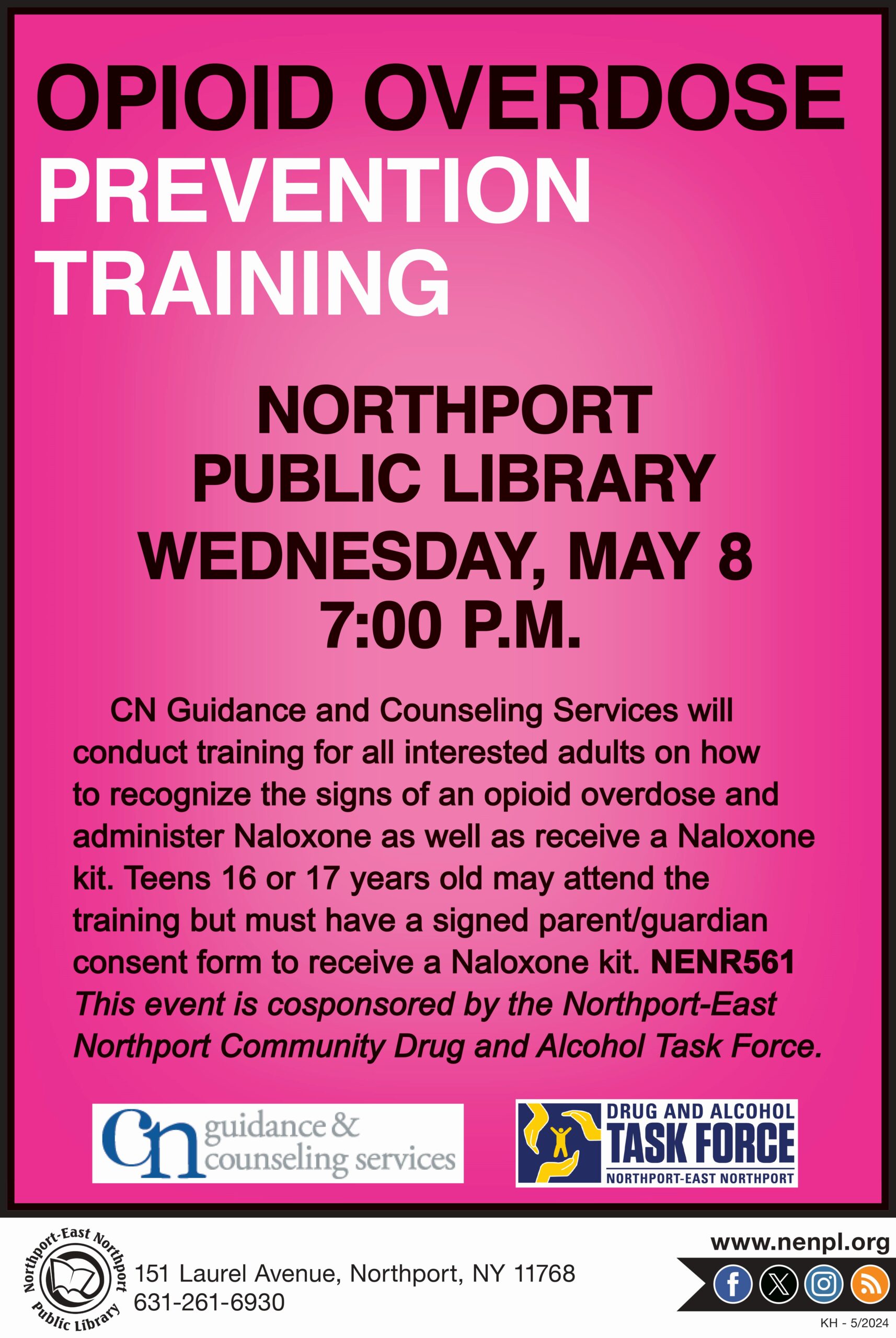 5-8-2024 Opioid Overdose Prevention (OOP) Training